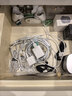 懒角落数据线分隔抽屉收纳盒手机充电器充电线材小物件防尘收纳盒带盖款 实拍图