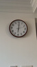 康巴丝（Compas）挂钟客厅钟表 简约钟表客厅石英钟表挂墙时钟 c2877咖木色 33.5cm 实拍图