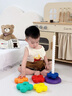 MKBIBI彩虹叠叠乐转转塔婴儿套圈积木1-3岁宝宝启蒙早教玩具 实拍图