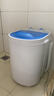长虹迷你洗衣机小型半全自动内衣内裤家用单桶洗衣机洗脱一体母婴儿童学生宿舍出租房公寓洗袜子神器 白色4.5KG+蓝光除菌+沥水篮 实拍图