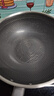 炊大皇炒锅有钛0氟不粘锅316L不锈钢不粘平底炒锅32cm 实拍图