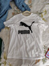 彪马（PUMA）休闲黑色短袖T恤男女情侣款夏季印花运动上衣 532279 白-02 2XL (190/108A) 实拍图
