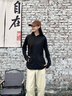 蕉内凉皮3系女士防晒衣服速干透气修身凉感薄防紫外线夏季外套新款 黑色 M 实拍图