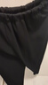 罗蒙（ROMON）休闲裤男商务休闲时尚职业西装裤弹力修身加厚裤子男装黑色40 实拍图