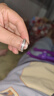 满天星磨砂黑白戒指男女小众高级感设计情侣对戒钛钢不掉色指环 【满天星】磨砂银戒指 6号【参考体重90-105斤人群佩戴】 实拍图