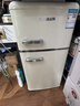 德姆勒（DEMULLER）复古冰箱小型大容量家用租房电冰箱 化妆品静音强劲网红冰箱冷藏冷冻节能 BCD-118芝士白 实拍图