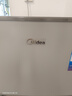 美的（Midea）112L两门小冰箱灰色双温小冰箱迷你家用宿舍租房灵活摆放节能低音深冷速冻 BCD-112CM 实拍图