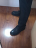 强人商务休闲男鞋头层牛皮加大码宽楦皮鞋不易挤脚 JDA87579 黑 45码 晒单实拍图