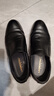 老人头（LAORENTOU）皮鞋男鞋商务正装鞋韩版休闲头层皮软底透气休闲鞋 110210 黑 39 实拍图
