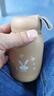 【京东物流送货上门】萌萌兔卡通水杯女牛奶玻璃杯创意便携杯子 咖色萌萌兔 330ml 1只 实拍图
