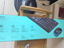 罗技（Logitech）MK275 键鼠套装 无线键鼠套装 办公键鼠套装 全尺寸 商务键鼠套装 带无线2.4G接收器 黑蓝色 实拍图