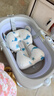 世纪宝贝（babyhood）小鳄鱼儿童浴盆 婴儿洗澡盆宝宝折叠澡盆配浴垫 电子感温 实拍图