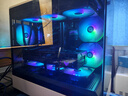 爱国者（aigo）星璨 岚 熊猫色 游戏电脑台式主机箱 支持360水冷 M-ATX主板/四面快拆/270°海景房/5090显卡 实拍图