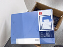 得力（deli）A4双强力夹文件夹 加厚诗朗诵签约夹板收集试卷资料夹子合同票据档案收纳办公学习用品27019蓝 实拍图