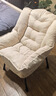 景彩懒人沙发单人家用学生宿舍休闲电脑椅阳台卧室躺椅靠背沙发椅XY09 升级豪华座包-米白(无抱枕) 实拍图