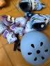 乐秀轮滑鞋儿童可调节全闪光溜冰鞋滑冰鞋男女童6-12岁旱冰鞋 X3Z 蓝S 实拍图