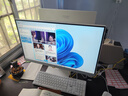 AOC一体机电脑27英寸国家补贴15%大师5800 家用商用台式主机(13代N100 16G 512GB WiFi 键鼠套装)白 实拍图