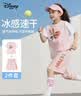 迪士尼女童运动套装2026新款速干衣儿童短袖套装夏季上衣短裤两件套童装 实拍图