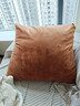京东京造棉花糖抱枕 超柔棉棉绒沙发床头客厅办公室腰靠枕垫蜜糖橘45x45cm 实拍图