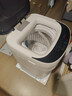 小鸭小黄鸭系列婴儿洗衣机烘干一体迷你高温煮洗全自动洗衣机宝宝儿童专用小型儿童带烘干 4.8KG白【智能烘干】+洗烘一体+10年保修 波轮 【全自动洗脱一体】 实拍图