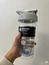 Blender Bottle蛋白粉摇摇杯运动水杯 大容量塑料杯带刻度健身便携搅拌男士女生 Tritan材质白色710ml 实拍图