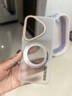 暴走【解压磁吸旋转支架】适用华为pura70pro手机壳华为pura70pro保护套柔砂肤感透色轻薄简约硬壳 白 实拍图