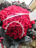 来一客鲜花速递99朵红玫瑰花束生日礼物表白送女友全国同城配送 99朵红玫瑰芭蕾风爱心花束 实拍图