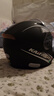 踏燕电动摩托车头盔男女士3C认证安全帽四季款电瓶车机车成人冬季头盔 K7围脖款黑色 实拍图