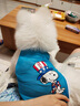 |夏季宠物背心 泰迪狗衣服 猫衣服 雪纳瑞比熊宠物衣服装中小型犬狗狗网格布透气卡通可爱T恤 史努比 L适合胸围40cm背长33cm体重8斤内 实拍图