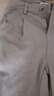 百图betu女装秋新款旷野美拉德高腰纯棉翻边直筒裤裤子女2409T80 卡其色 S 实拍图