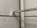 未来式免打孔伸缩晾衣杆阳台固定晾衣架窗帘杆衣柜杆卫生间浴帘杆支撑杆 【32加粗管径】原色银-不锈钢 1.0-1.7米墙距适用【约承重446斤】 实拍图
