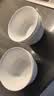 斯凯绨（Sky Top）米饭碗骨瓷小汤碗纯白陶瓷家用酒店餐具套装4.5英寸金钟碗10件 实拍图