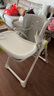 babycare宝宝餐椅6个月以上吃饭可折叠儿童座椅可移动婴儿成长椅 贝壳白 实拍图