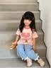 班喜迪女童裤子薄款夏装2026新款洋气宝宝休闲九分裤儿童防蚊牛仔裤夏季 蓝色 110 实拍图