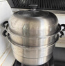 九阳（Joyoung）蒸锅三层蒸锅复合底不锈钢汤锅家用蒸馒头包子高拱盖32cm ZGH3201 实拍图