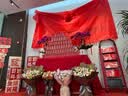 心楠家用折叠乔迁之喜红梯子新居楼梯人字梯步步高升爬梯台阶步梯搬家 【赠贴纸】 红色五步梯【步步高升】 实拍图