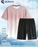 步锐特（BURUITE）健身衣服女春夏季冰丝速干衣短袖运动服套装篮球装备训练跑步T恤 实拍图