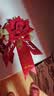 花蒂 结婚胸花 结婚用品仿真玫瑰 中式喜宴襟花一套 婚礼婚庆用品大全 新郎+新娘【一对装】酒红色玫瑰胸花 实拍图