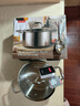 戴德（Daeden） 双耳汤锅煮锅不锈钢小汤锅具带钢化玻璃盖电磁炉三层煲汤锅 DD060汤锅 24cm 实拍图
