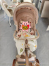 XUM婴儿车婴儿推车0-6岁用折叠可坐可躺带减震遛娃神器双向溜娃车 六重减震|加高防护|全棚 卡其色 实拍图