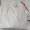 布先生春夏季短袖T恤男士纯棉小白T纯色内搭打底衫 白色 XL(180) 实拍图