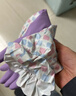添赞（Titanfine）添赞加长家务天然乳胶手套1副M码清洁洗衣耐磨防水套袖秋冬紫色 实拍图