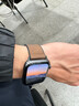 优束适用Apple watch S11表带s10疯马纹真皮新款苹果手表S9磁吸折叠扣ultra2高级感布艺潮流个性SE3代 【深咖】强力磁吸-折叠金属扣-疯马纹 44/45/46/49表盘4~11代/ 实拍图
