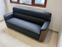 森菲亚办公沙发简约现代商务办公室三人位沙发茶几组合 单人位（西皮） 实拍图