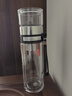 京东京造茶水分离杯 双层透明泡茶玻璃杯玻璃水杯  商务办公泡茶杯子280ml 实拍图