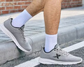 特步运动鞋男跑步鞋夏季网面透气轻便减震正品男士跑鞋休闲鞋子灰色 实拍图