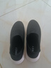 京东京造【Air 超轻】2026春夏季休闲运动鞋舒适懒人一脚蹬 黑色 实拍图