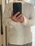 艾伦伯顿（Alen Botun）训练服男跑步T恤速干衣长袖春季薄款体育生田径运动上衣外套健身 象牙白【防风 薄款】宽松版 M 【95-115斤】 实拍图