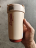 苏泊尔（SUPOR）双层陶瓷覆层内胆吸管保温便携水咖啡杯子450mL羊皮纸色KC45KR10 实拍图