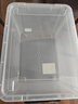 禧天龙塑料衣物收纳箱玩具整理箱车载储物箱55L 透明 1个装 带轮 实拍图